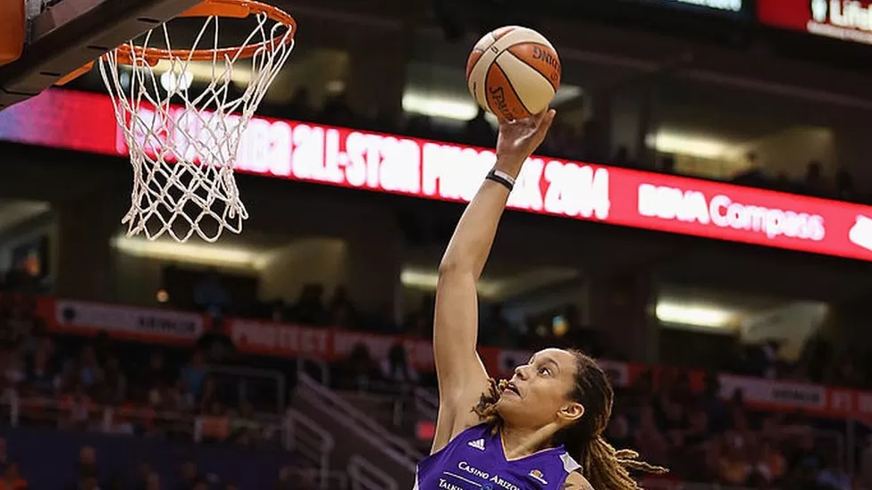 Poor equipment means at 6ft 9in Griner will likely have to crouch at sewing machines when carrying out work